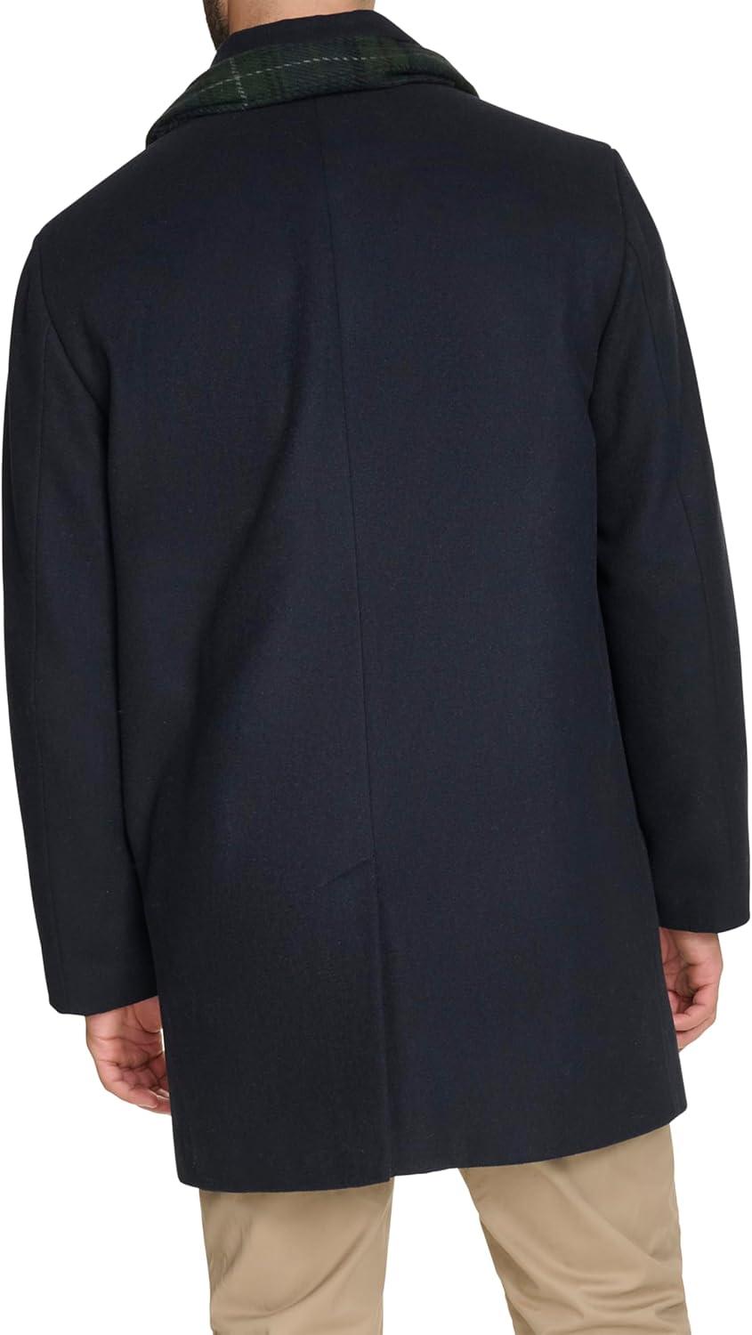 imageDOCKERS mens The Henry Wool Blend Top CoatNavy With Scarf