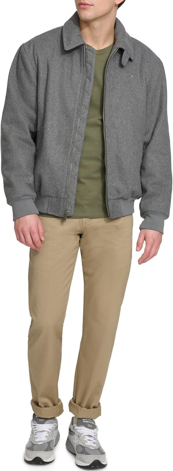 imageDOCKERS mens Wool Blend Harrington BomberCharcoal