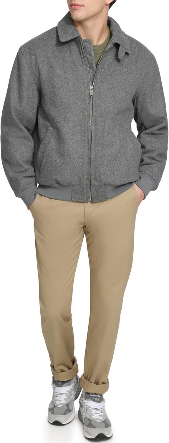 imageDOCKERS mens Wool Blend Harrington BomberCharcoal