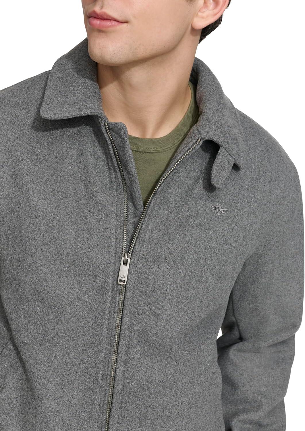 imageDOCKERS mens Wool Blend Harrington BomberCharcoal