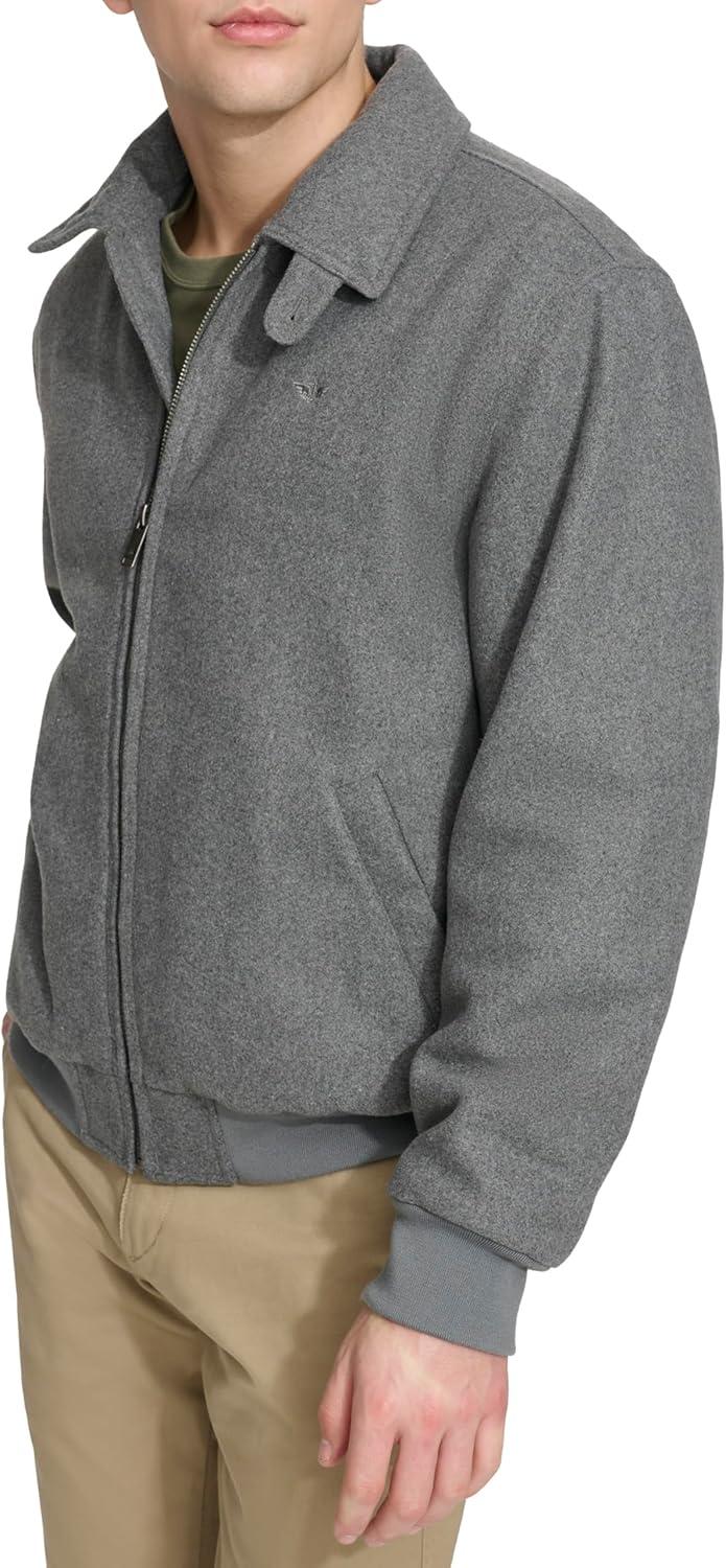 imageDOCKERS mens Wool Blend Harrington BomberCharcoal