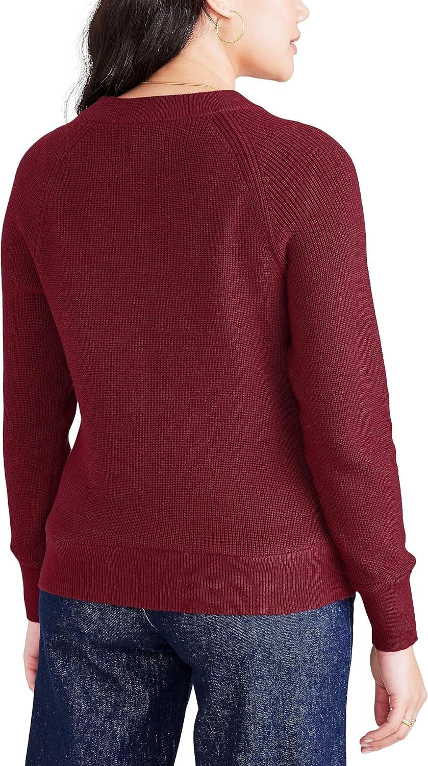 imageDOCKERS womens Womens Crewneck Sweater Regular FitTibetan Red