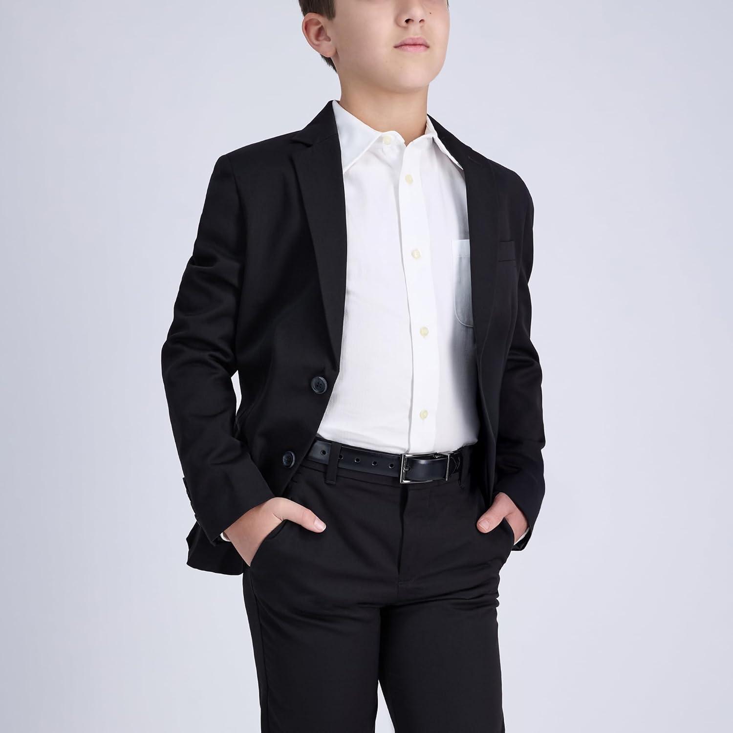 imageDockers Boys 2in1 Reversible Belt Versatile for School Casual ampamp Dress WearBlackBrown Dress