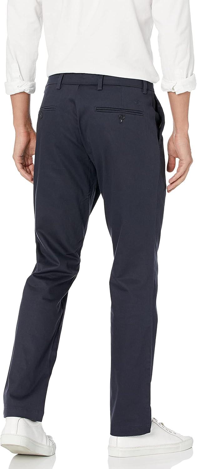 imageDockers Mens Athletic Fit Signature Khaki Lux Cotton Stretch PantsNavy