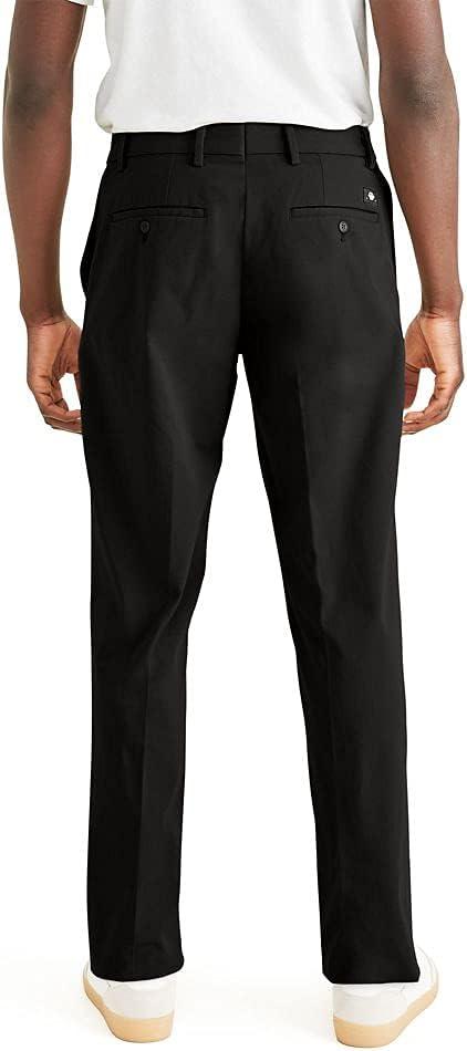 imageDockers Mens Comfort Knit Jean Cut Straight Fit Smart 360 Knit PantsMineral Black