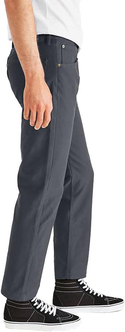 imageDockers Mens Comfort Knit Jean Cut Straight Fit Smart 360 Knit PantsOmbre Blue Waterless