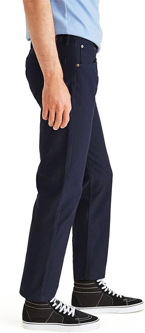 imageDockers Mens Comfort Knit Jean Cut Straight Fit Smart 360 Knit PantsPembroke