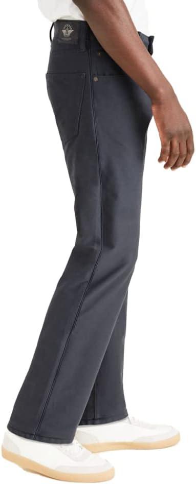 imageDockers Mens Comfort Knit Jean Cut Straight Fit Smart 360 Knit PantsPembroke