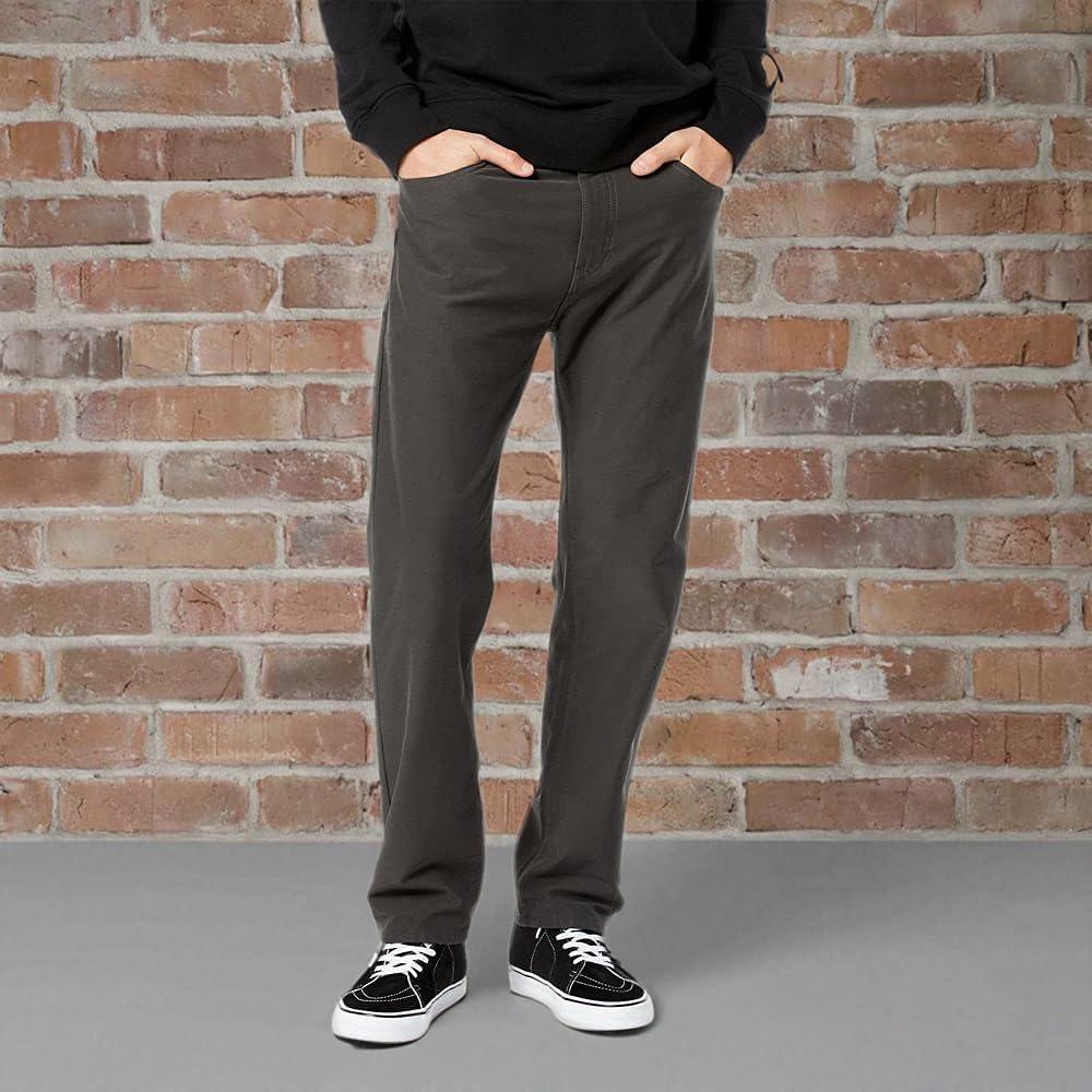 imageDockers Mens Comfort Knit Jean Cut Straight Fit Smart 360 Knit PantsSteelhead