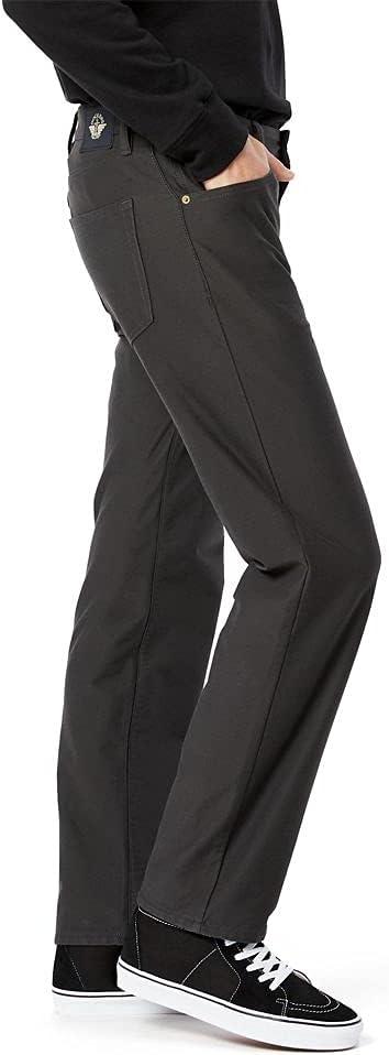 imageDockers Mens Comfort Knit Jean Cut Straight Fit Smart 360 Knit PantsSteelhead