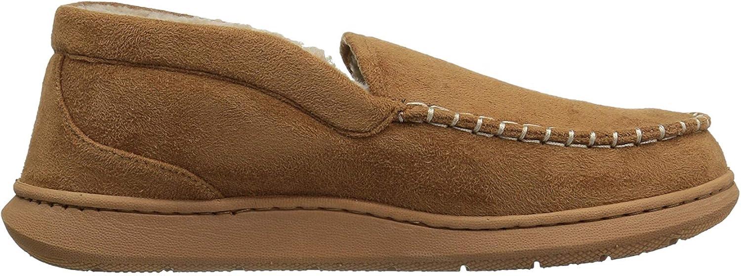 imageDockers Mens Craig UltraLight Mid Moccasin Premium SlippersBeige