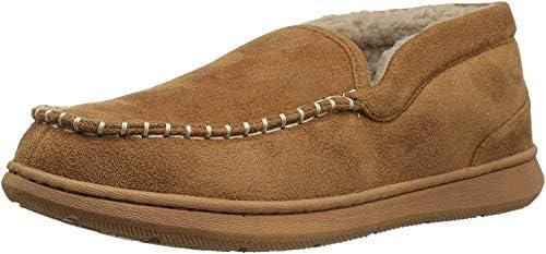 imageDockers Mens Craig UltraLight Mid Moccasin Premium SlippersBeige