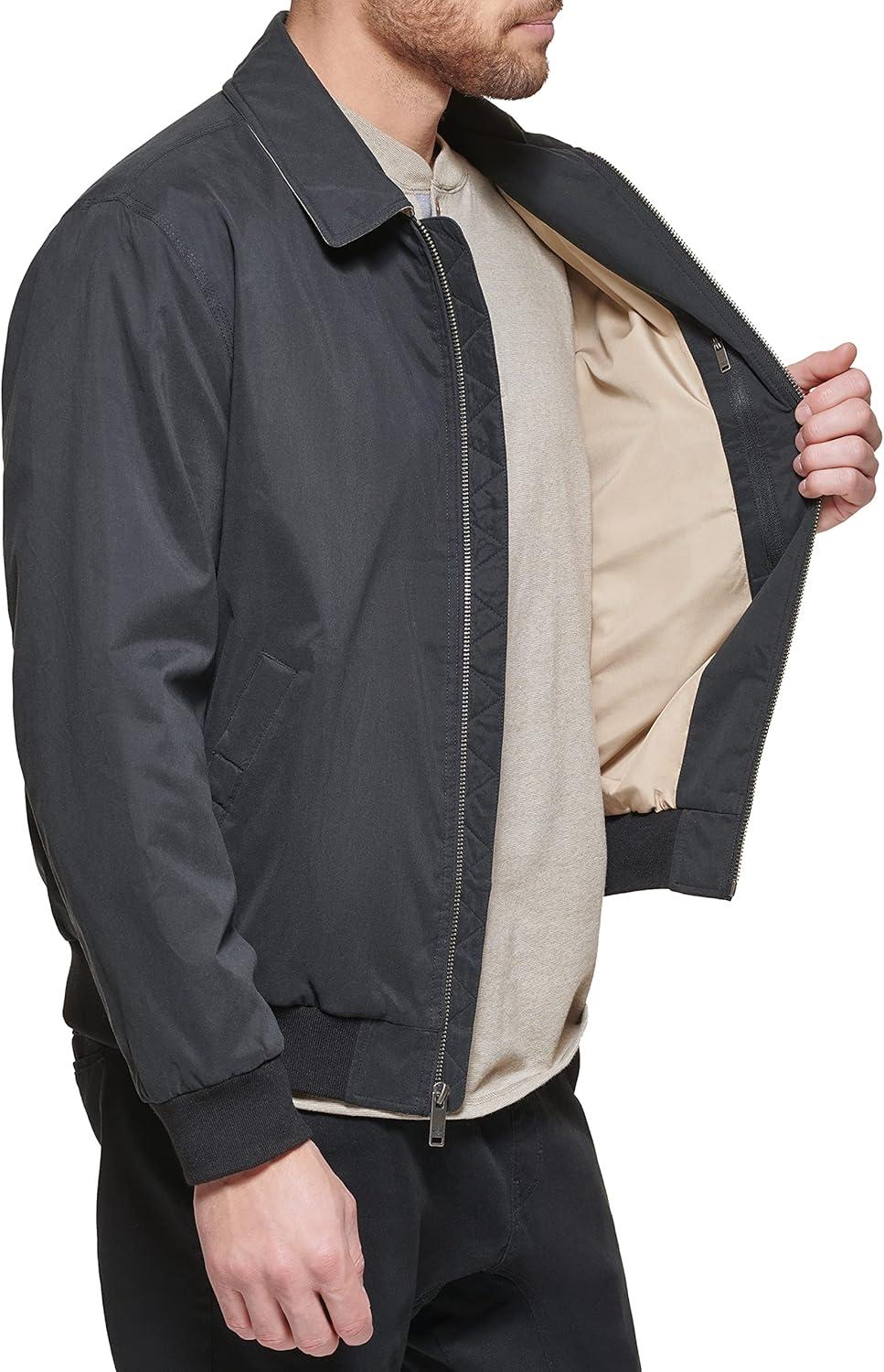 imageDockers Mens Microtwill Golf Bomber JacketBlack