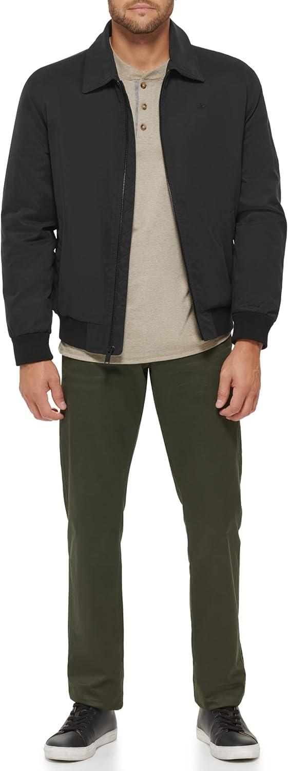 imageDockers Mens Microtwill Golf Bomber JacketBlack Filled