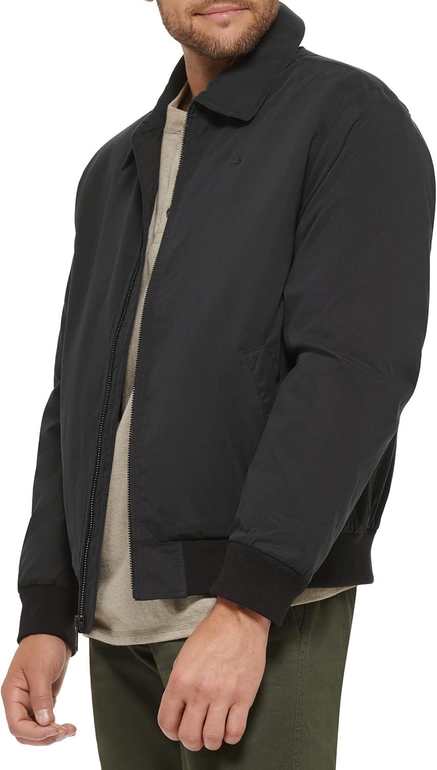 imageDockers Mens Microtwill Golf Bomber JacketBlack Filled