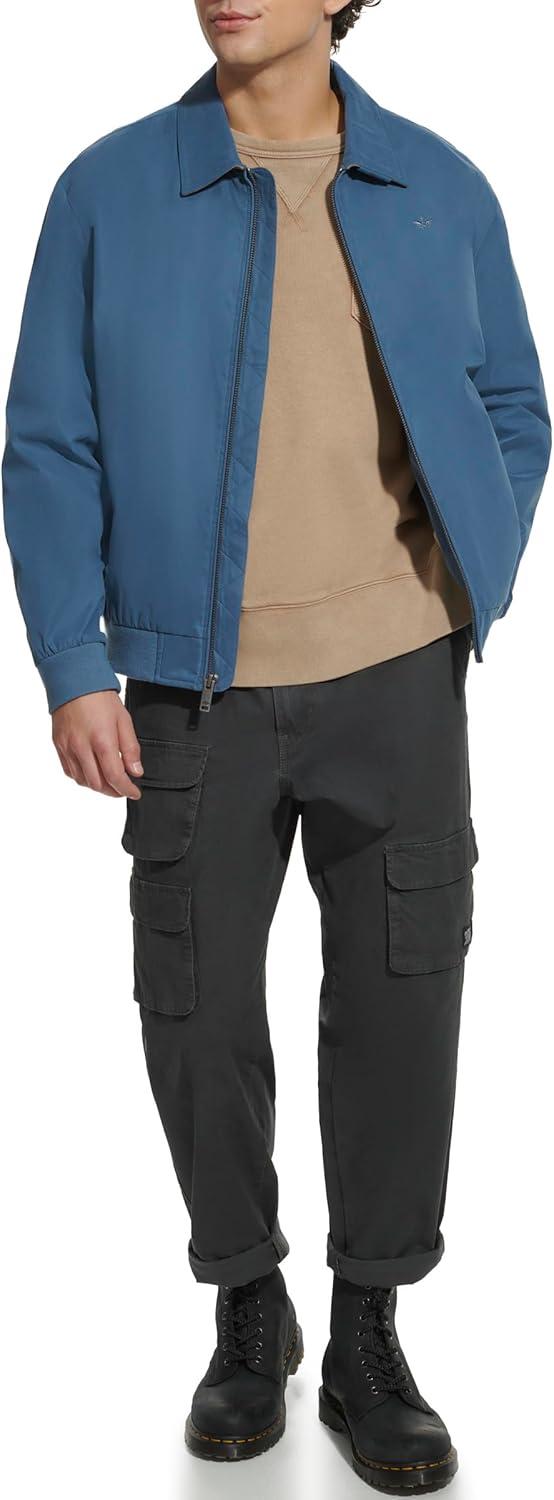 imageDockers Mens Microtwill Golf Bomber JacketBlue Horizon Unfilled