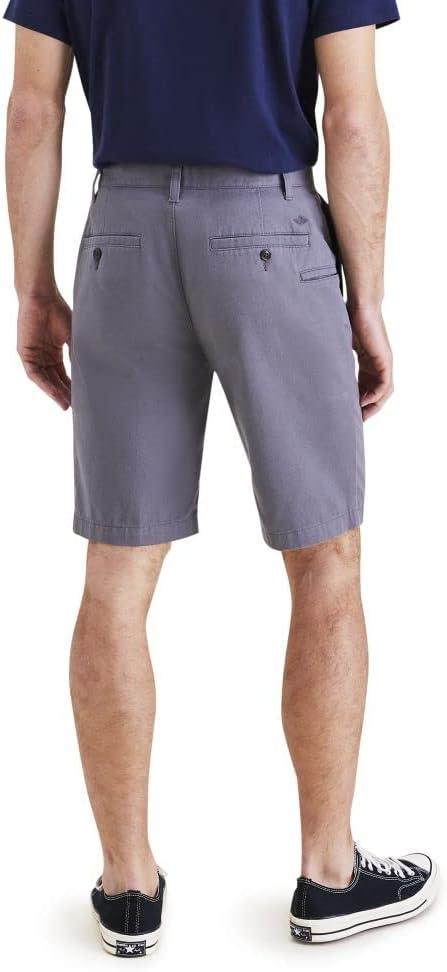 imageDockers Mens Perfect Short Classic Fit 105quotCar Park Grey