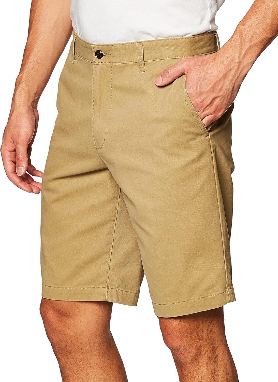imageDockers Mens Perfect Short Classic Fit 105quotNew British Khaki
