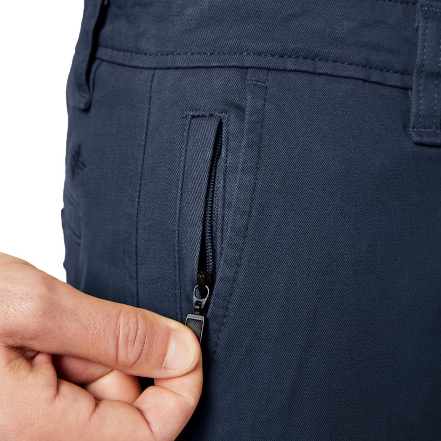 imageDockers Mens Relaxed Fit Comfort Khaki Pants PleatedPembroke