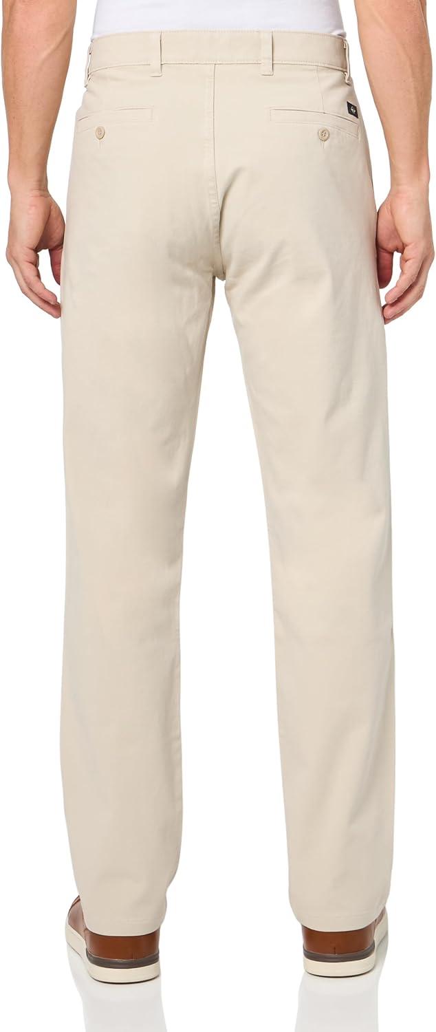 imageDockers Mens Relaxed Fit Comfort Khaki Pants PleatedSahara Khaki