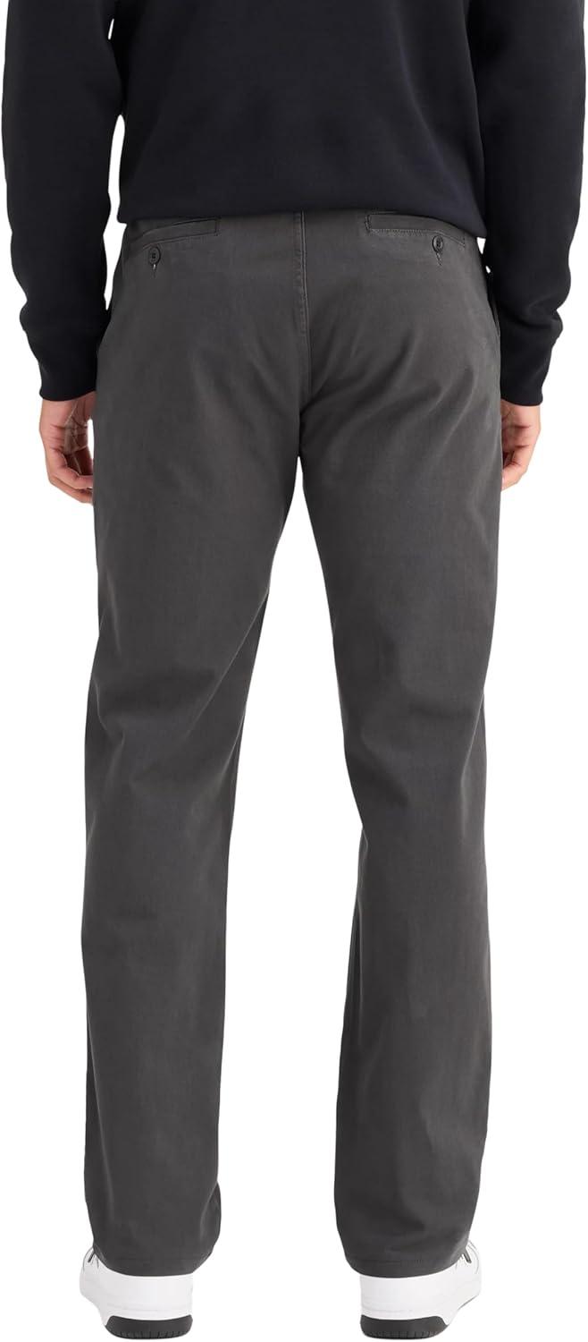 imageDockers Mens Relaxed Fit Comfort Khaki Pants PleatedSteelhead