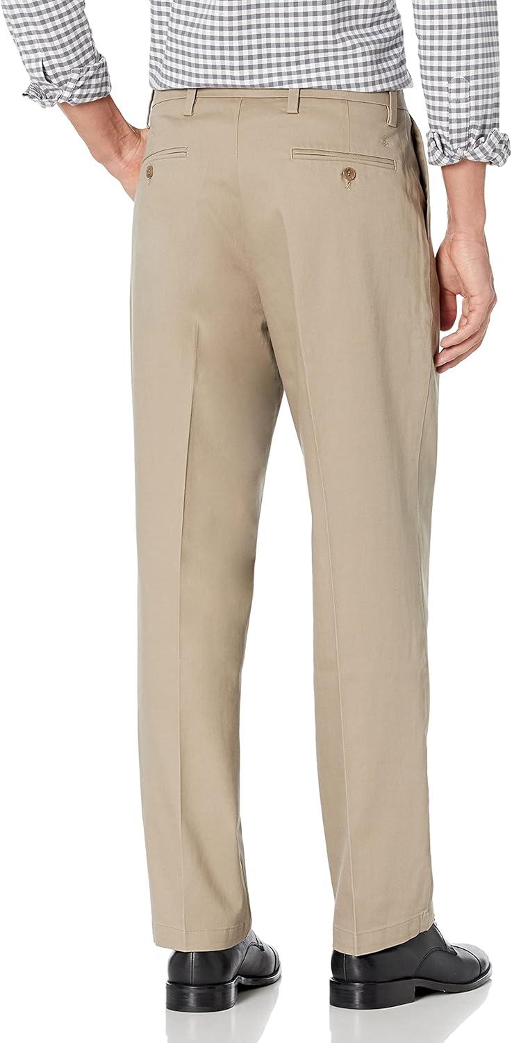 imageDockers Mens Relaxed Fit Signature Khaki Lux Cotton Stretch PantsTimberwolf