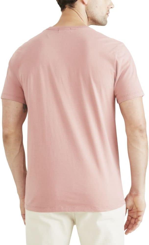 imageDockers Mens Slim Fit Short Sleeve Graphic Tee Shirt Legacy Standard and Big ampamp TallAsh Rose Pink