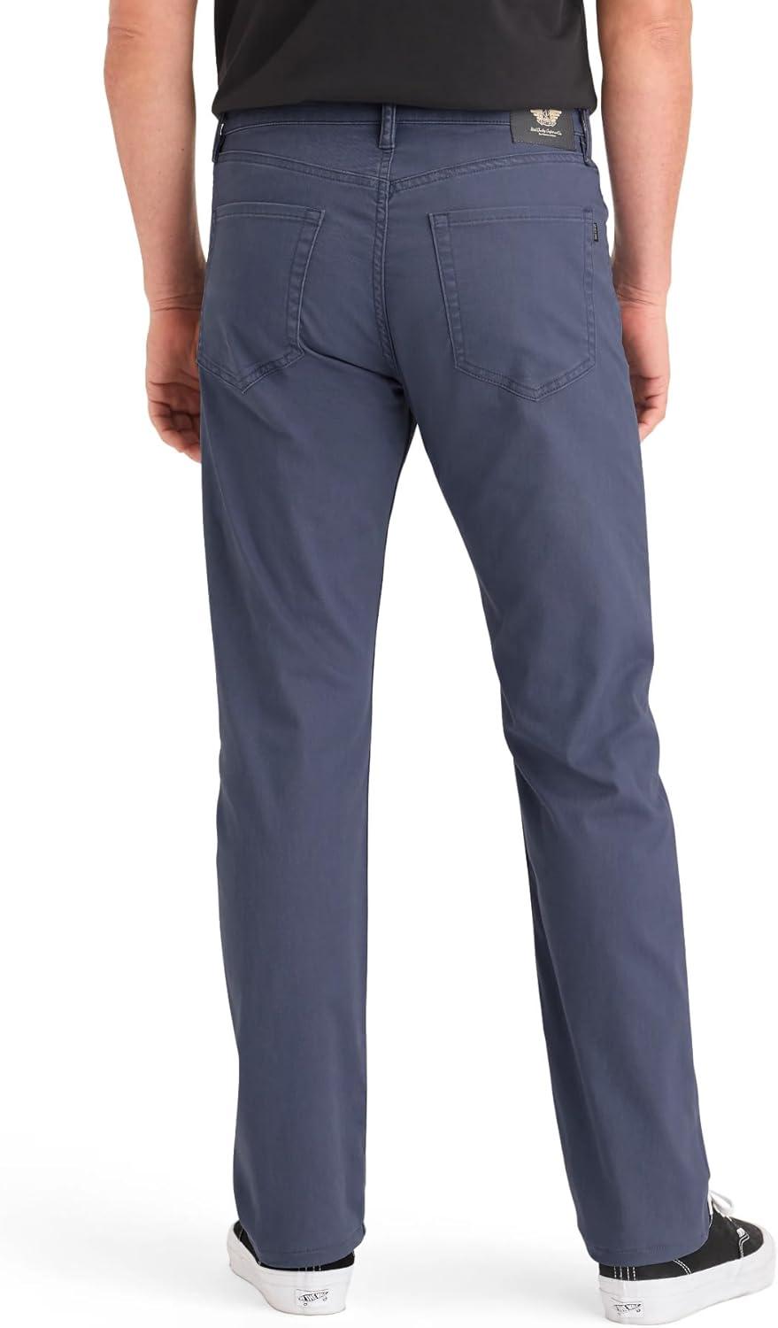 imageDockers Mens Straight Fit Jean Cut All Seasons Tech PantsCrown Blue
