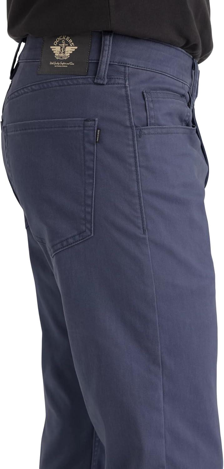 imageDockers Mens Straight Fit Jean Cut All Seasons Tech PantsCrown Blue