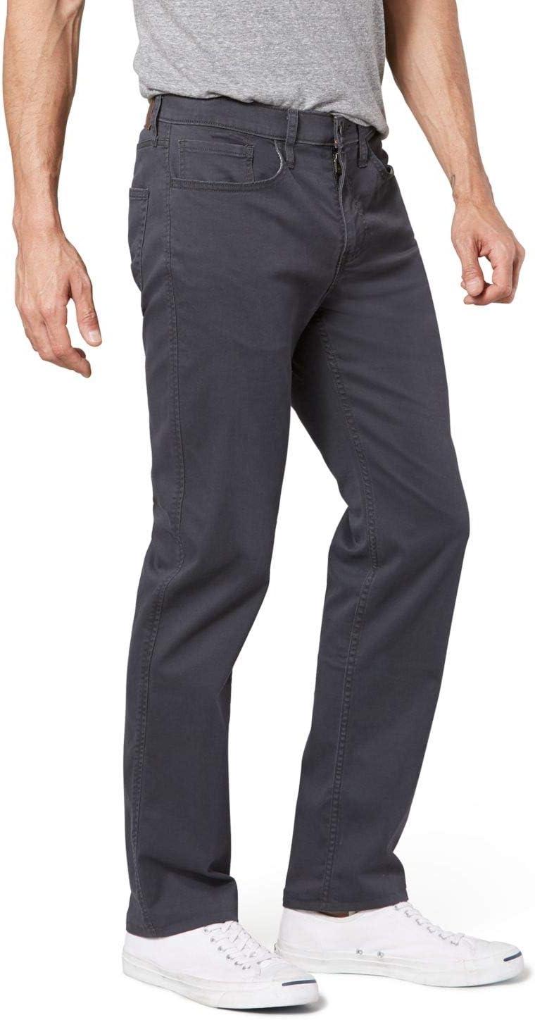 imageDockers Mens Straight Fit Jean Cut All Seasons Tech PantsSteelhead