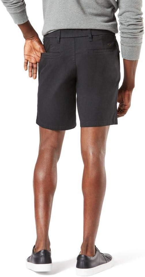 imageDockers Mens Straight Fit Supreme Flex Ultimate 95quot ShortsBlack