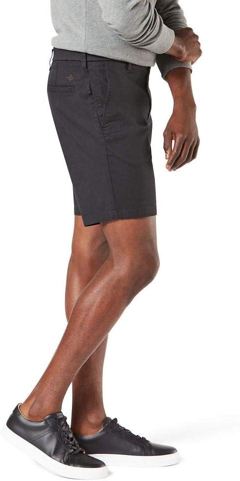 imageDockers Mens Straight Fit Supreme Flex Ultimate 95quot ShortsBlack