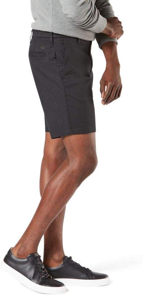 imageDockers Mens Straight Fit Supreme Flex Ultimate 95quot ShortsBlack