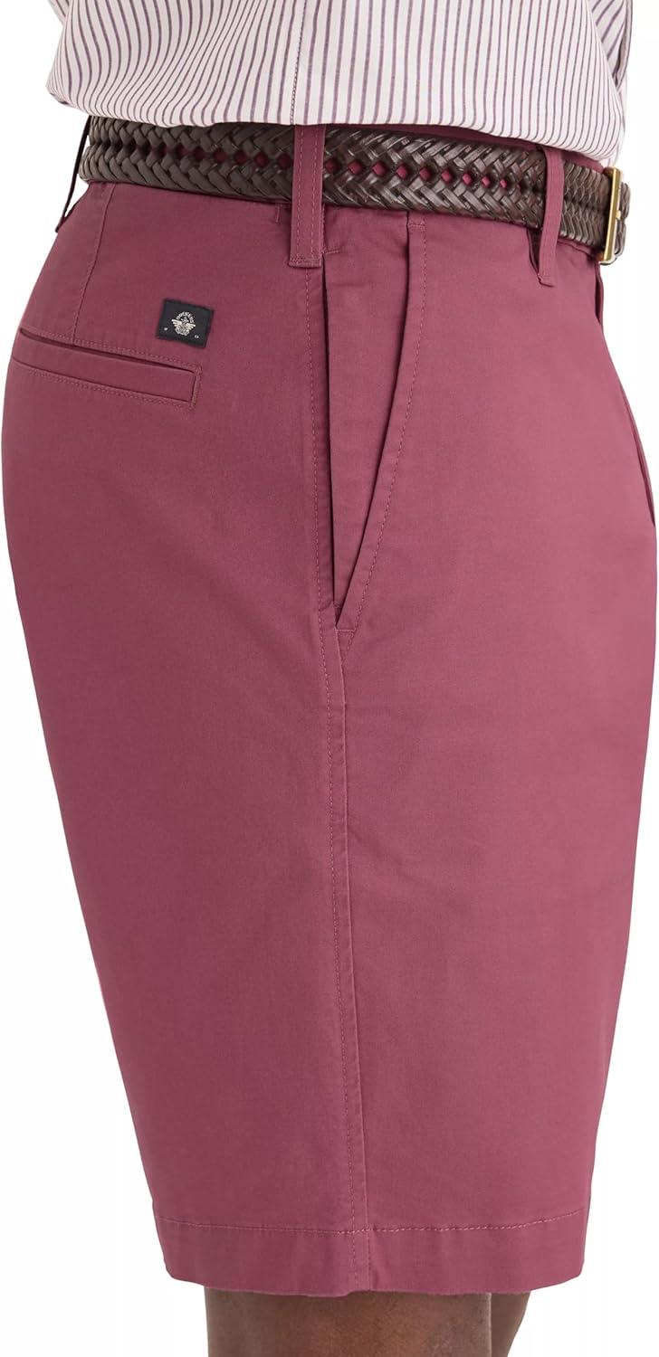 imageDockers Mens Straight Fit Supreme Flex Ultimate 95quot ShortsDry Rose