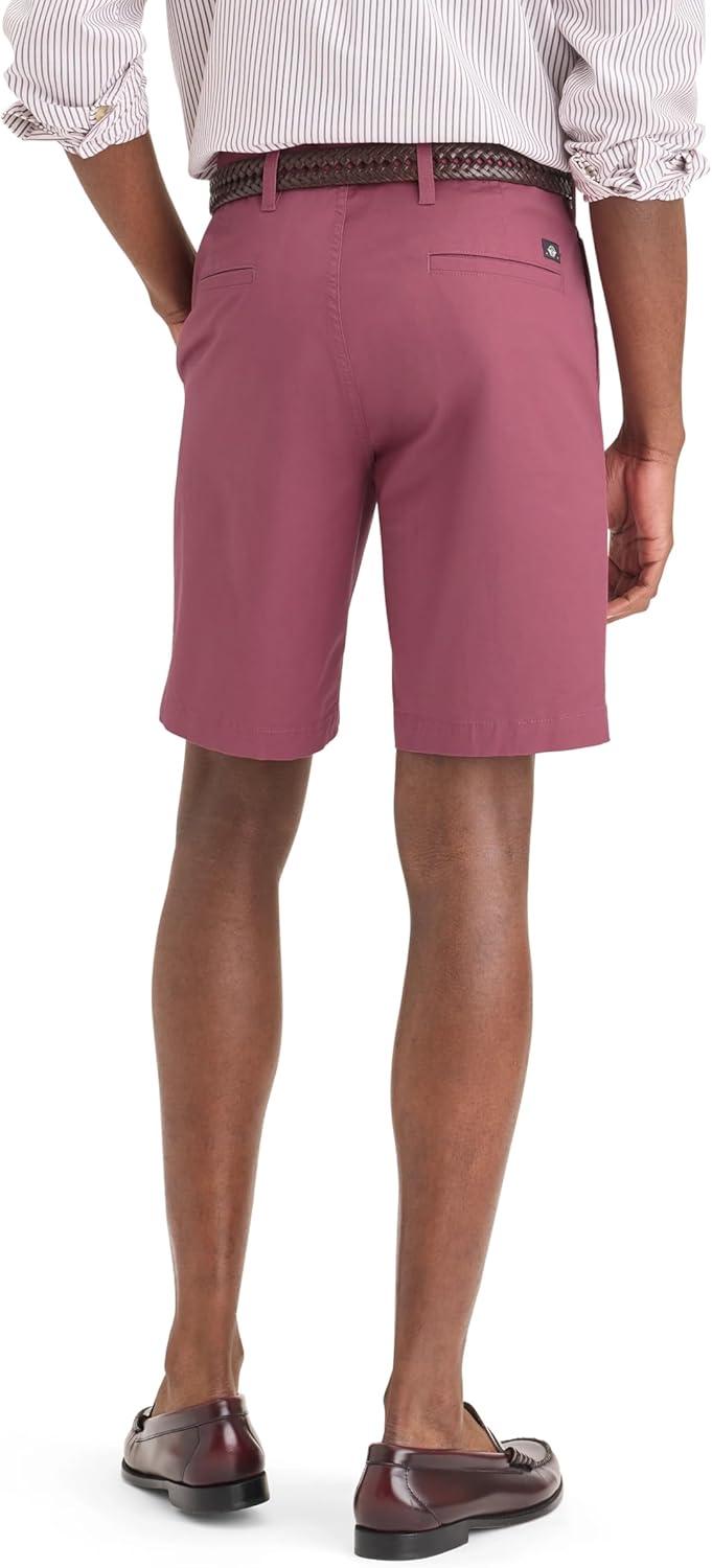 imageDockers Mens Straight Fit Supreme Flex Ultimate 95quot ShortsDry Rose