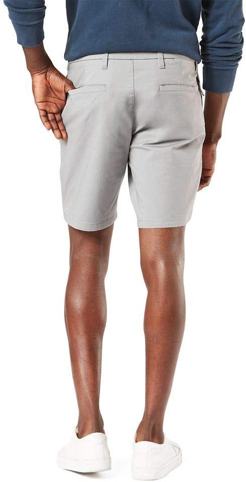 imageDockers Mens Straight Fit Supreme Flex Ultimate 95quot ShortsFoil Grey