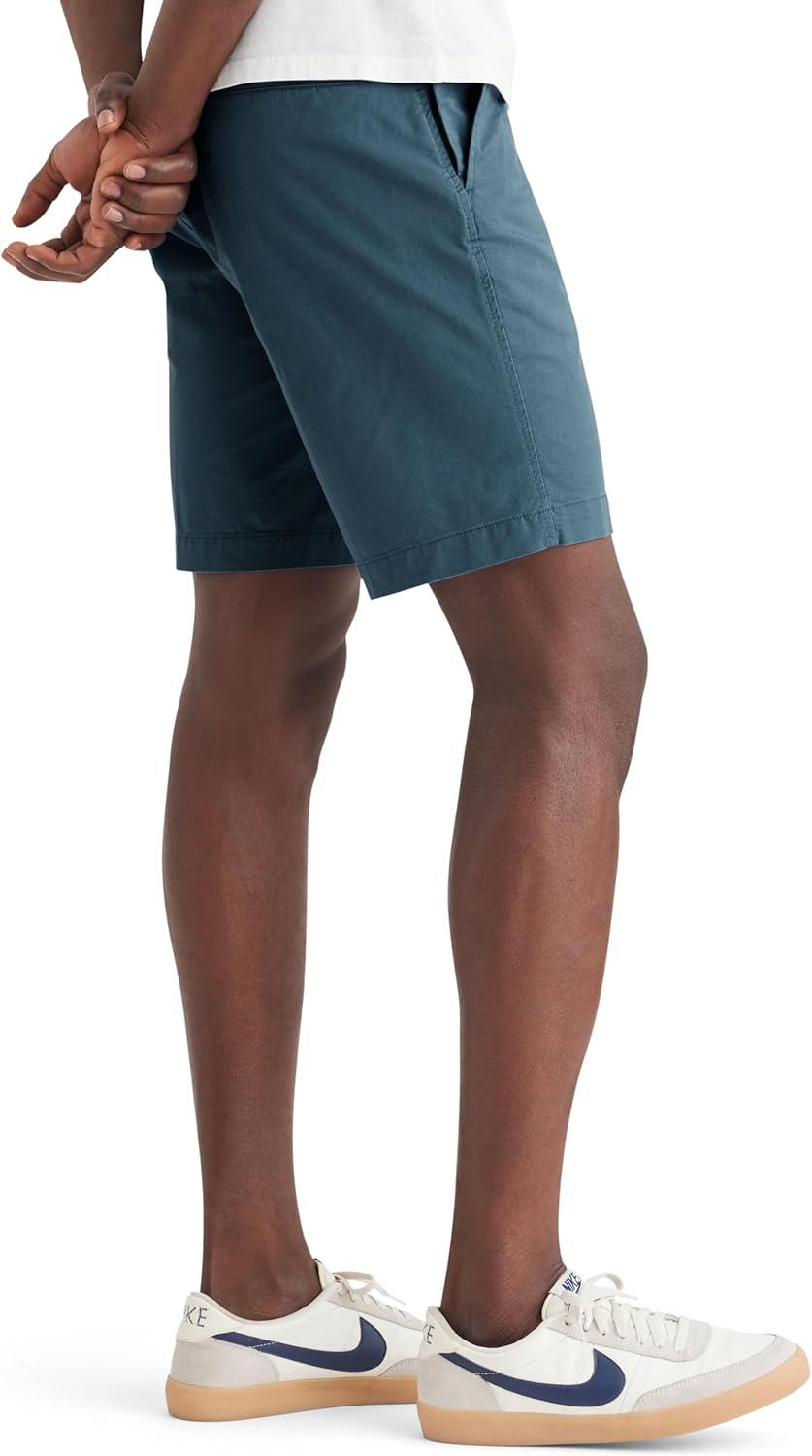 imageDockers Mens Straight Fit Supreme Flex Ultimate 95quot ShortsIndian Teal