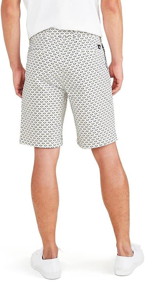 imageDockers Mens Straight Fit Supreme Flex Ultimate 95quot ShortsNew Beautiful Black Oyster Print