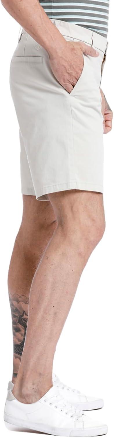 imageDockers Mens Straight Fit Supreme Flex Ultimate 95quot ShortsPorcelain Khaki