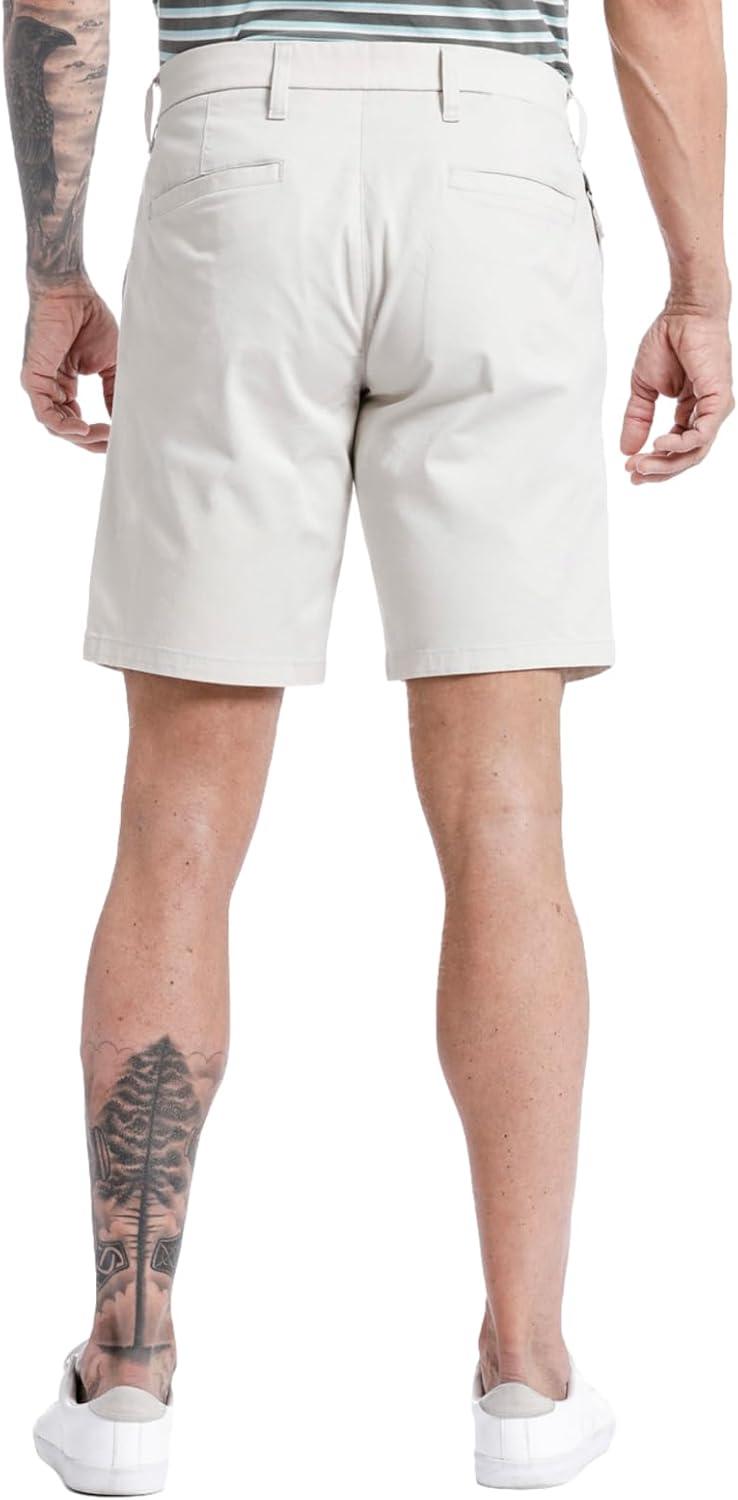 imageDockers Mens Straight Fit Supreme Flex Ultimate 95quot ShortsPorcelain Khaki