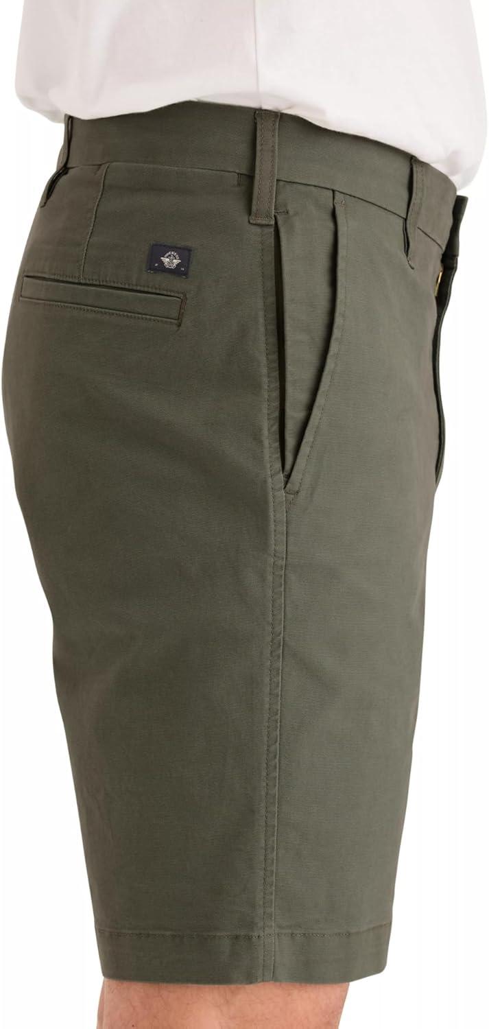 imageDockers Mens Straight Fit Supreme Flex Ultimate 95quot ShortsTea Leaf