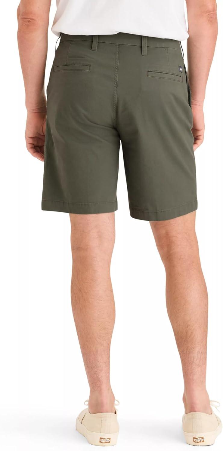 imageDockers Mens Straight Fit Supreme Flex Ultimate 95quot ShortsTea Leaf