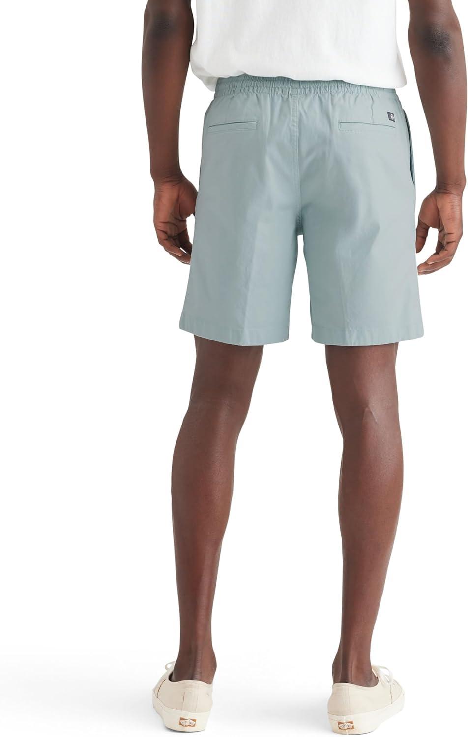 imageDockers Mens Ultimate Straight Fit 75quot Pull on Shorts with Supreme FlexHarbor Grey