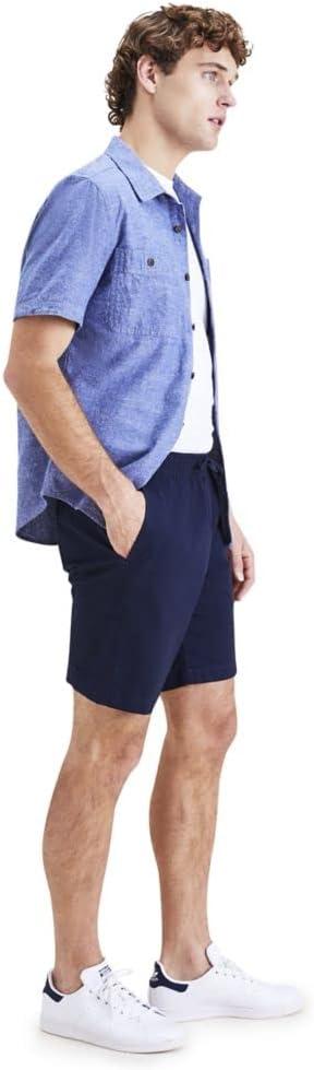 imageDockers Mens Ultimate Straight Fit 75quot Pull on Shorts with Supreme FlexNavy Blazer Twill
