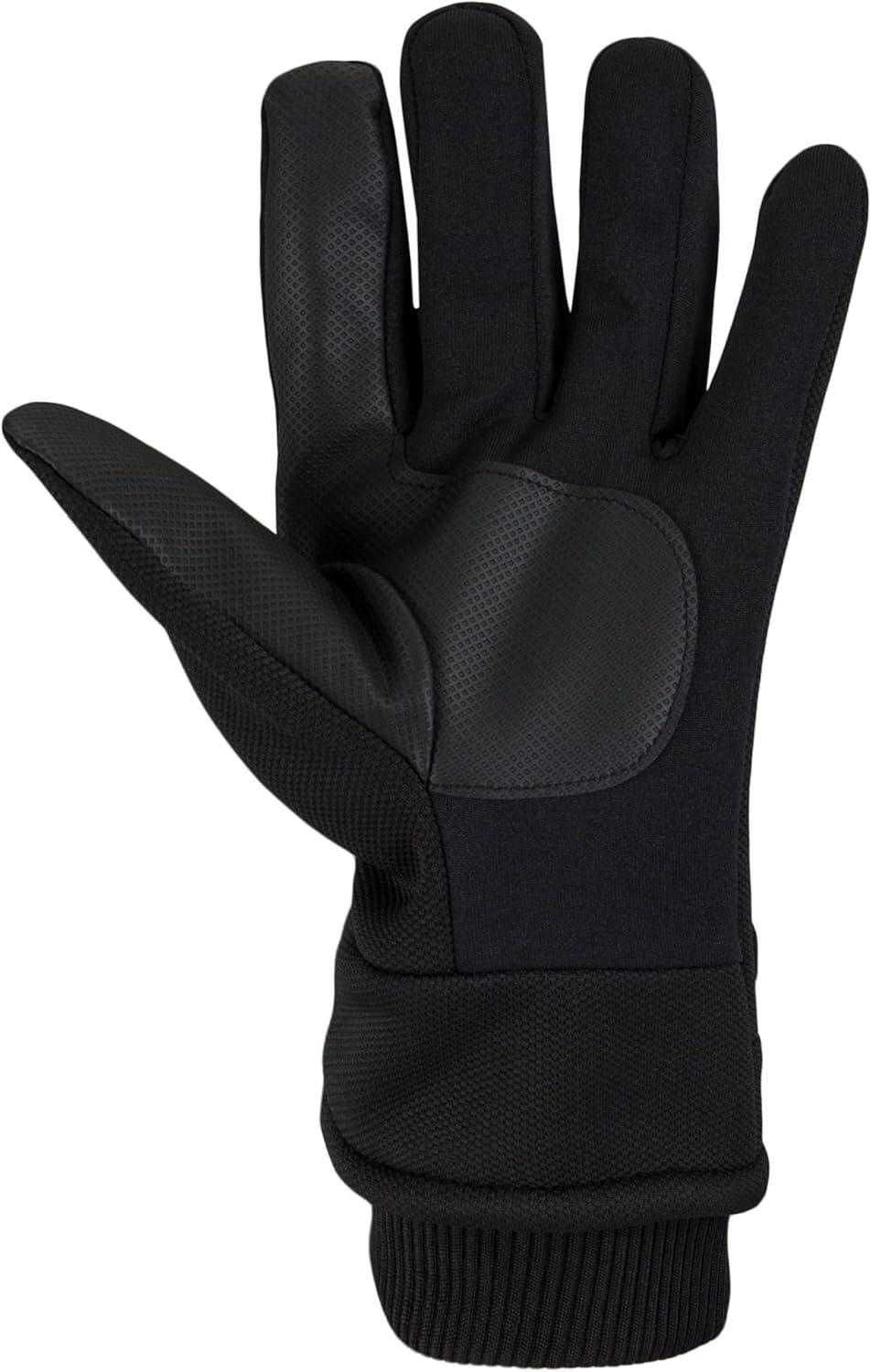imageDockers Mens Warm Fabric Winter Gloves with Smartphone Touchscreen CapabilityBlack Sport