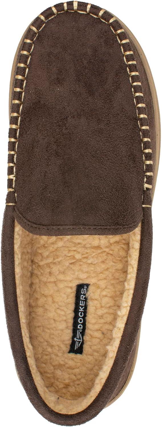 imageDockers mens Douglas Ultralight Moccasin Premium SlippersBrown
