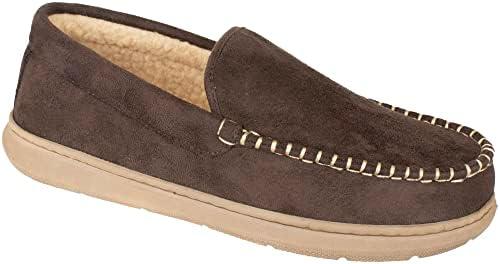 imageDockers mens Douglas Ultralight Moccasin Premium SlippersBrown