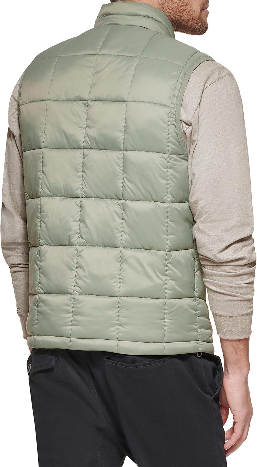 imageDockers mens Mens Box Quilted Puffer VestGreen