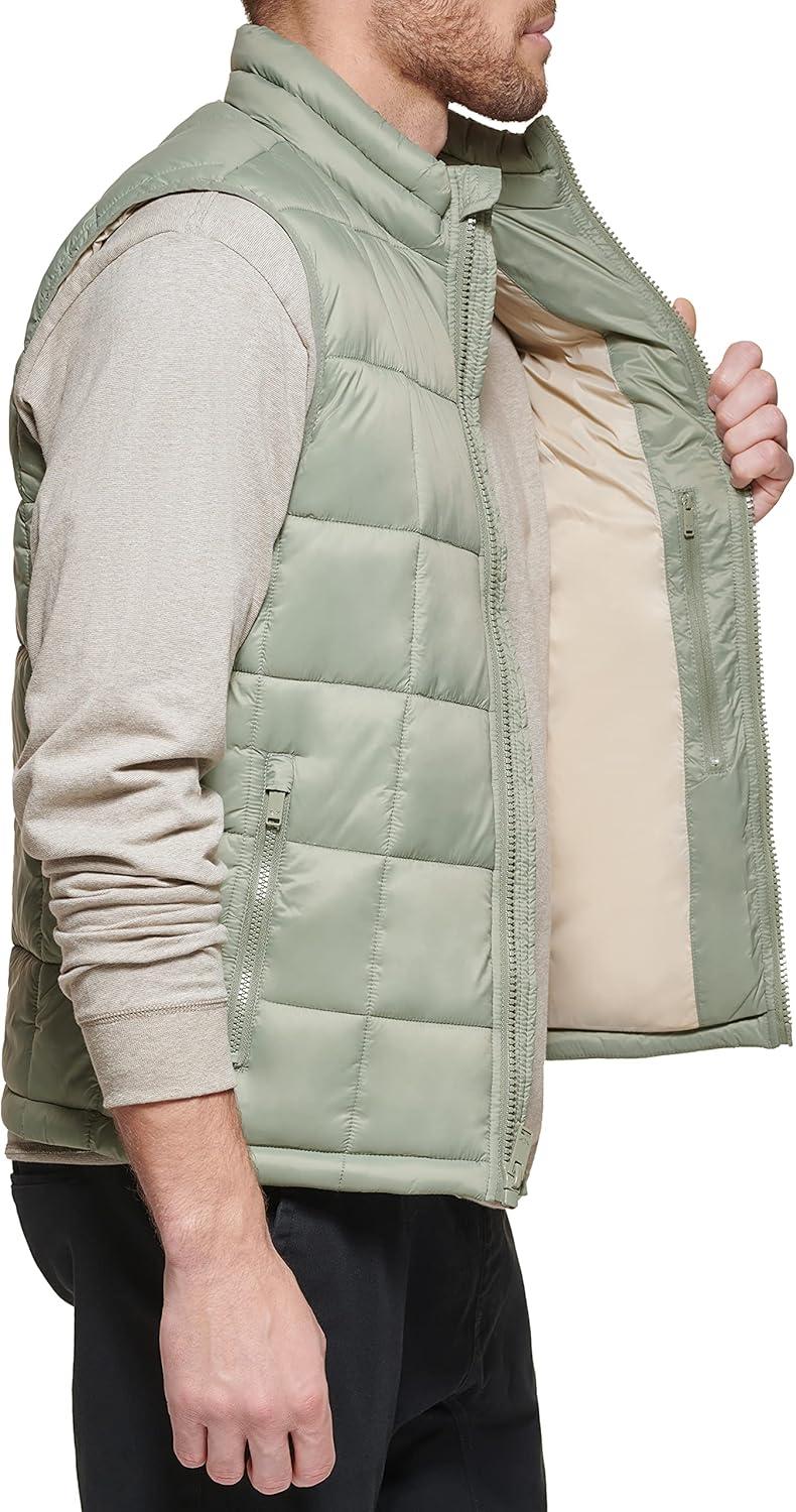 imageDockers mens Mens Box Quilted Puffer VestGreen