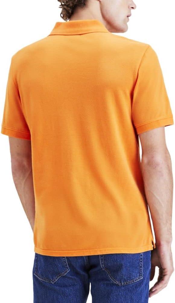 imageSlim Fit Ribbed PoloOrange Ochre